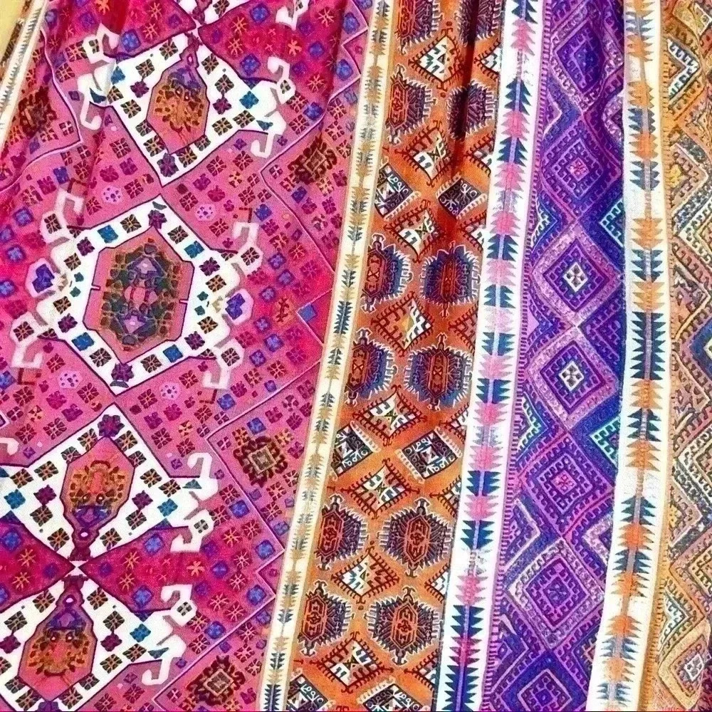 MinkPink Multicolor Aztec Sleeveless Cinch Waist Maxi Dress Size S - Picture 15 of 16